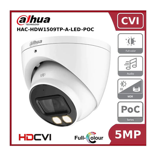 DH-HAC-HDW1509T-A-LED-POC 5MP POC + AOC HDCVI CAMERA