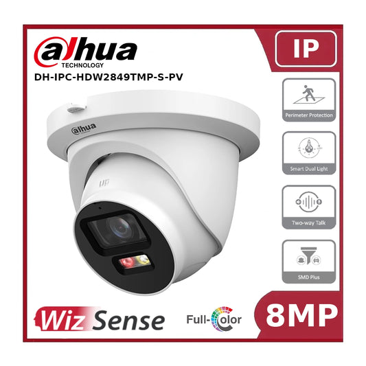 Dahua DH-IPC-HDW2849TMP-S-PV 8MP Full-Color Turret IP Camera