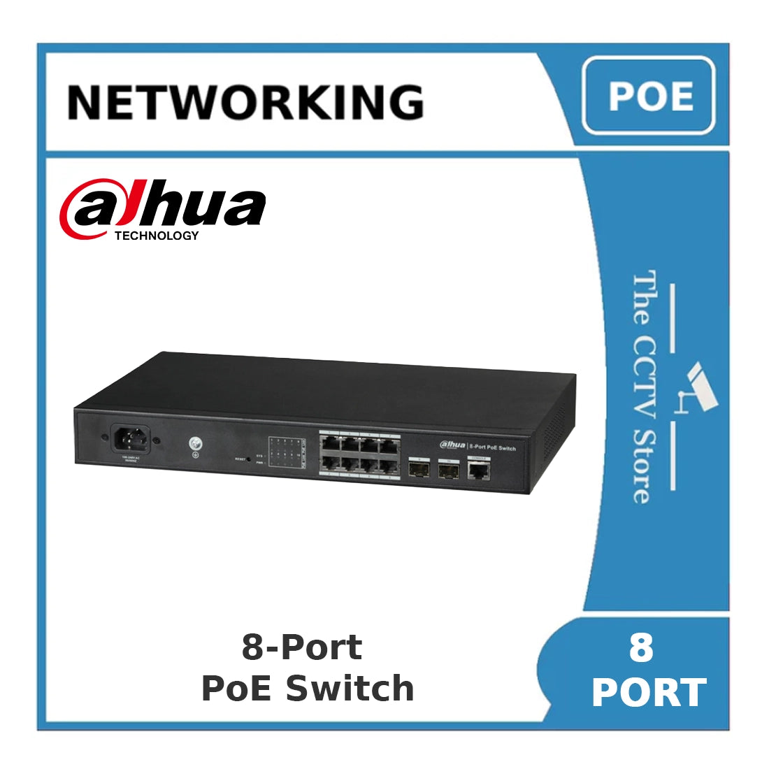 Dahua DH-PFS4210-8GT-150 8-Port Managed Layer 2 Gigabit PoE Switch