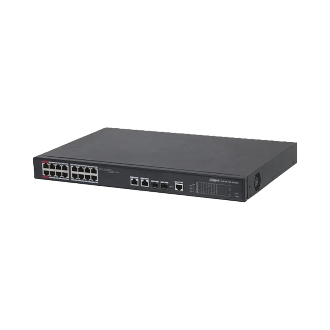 Dahua PFS4218-16ET-240 (V3) Desktop, 16-Port Managed 2-Layer PoE Switch, 16 × RJ45 10-100M, 240W