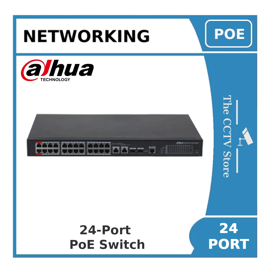 Dahua DH-PFS4226-24ET-360-V3 - 24-Port 10/100Mbps PoE Managed Switch 360W