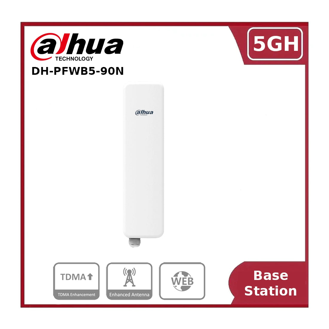 Dahua DH-PFWB5-90N 5GHz N300 Outdoor Wireless Base Station
