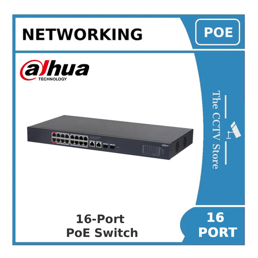 Dahua DH-S4220-16GT-240 20-Port Managed Desktop Gigabit Switch with 16-Port PoE, 240W