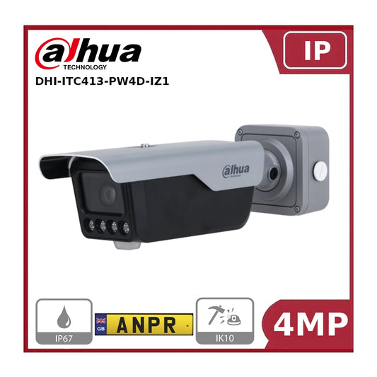 Dahua DHI-ITC413-PW4D-IZ1 IP67 4MP Motorized Varifocal Lens, Access ANPR Camera