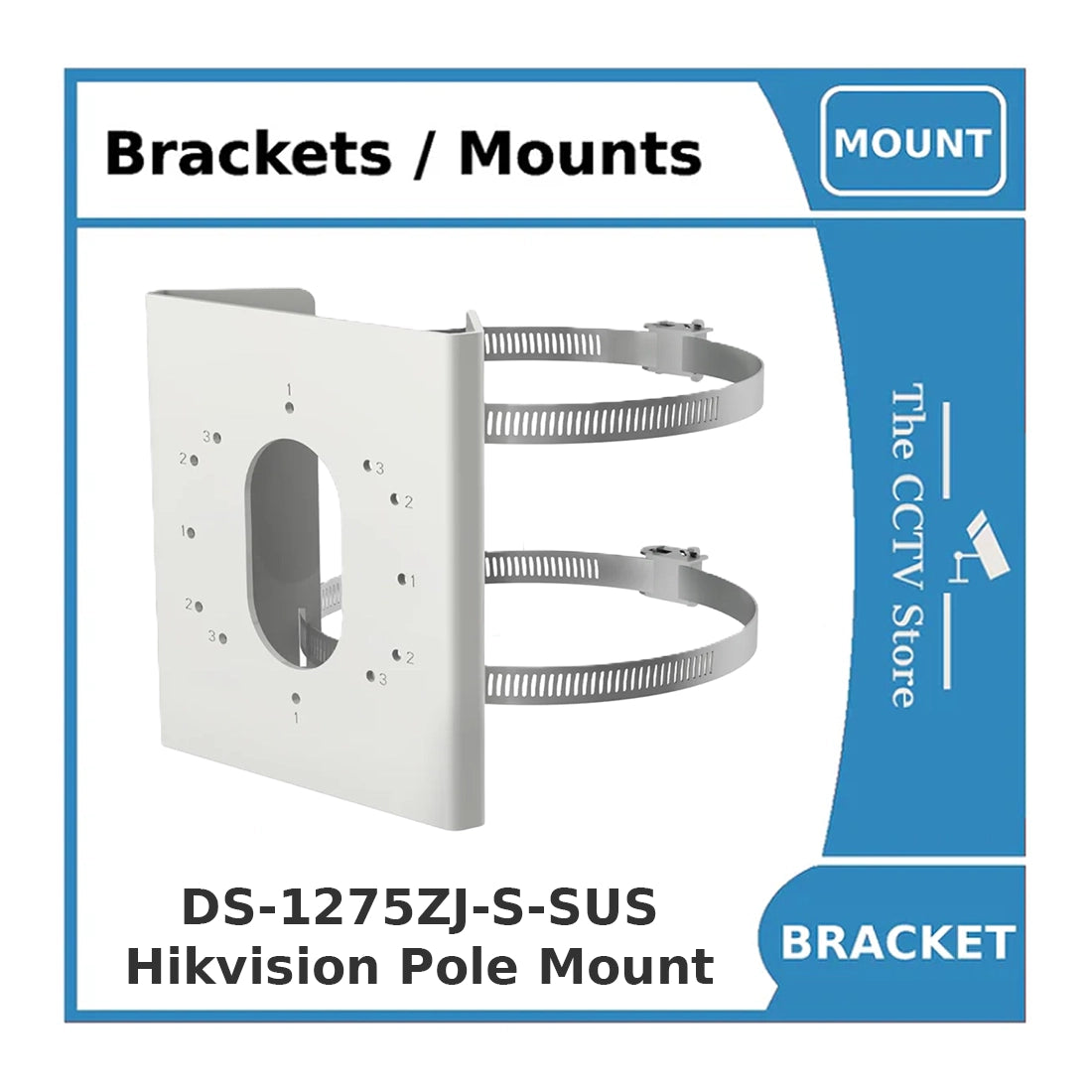 Hikvision DS-1275ZJ-S-SUS Small Universal Pole Mount Bracket
