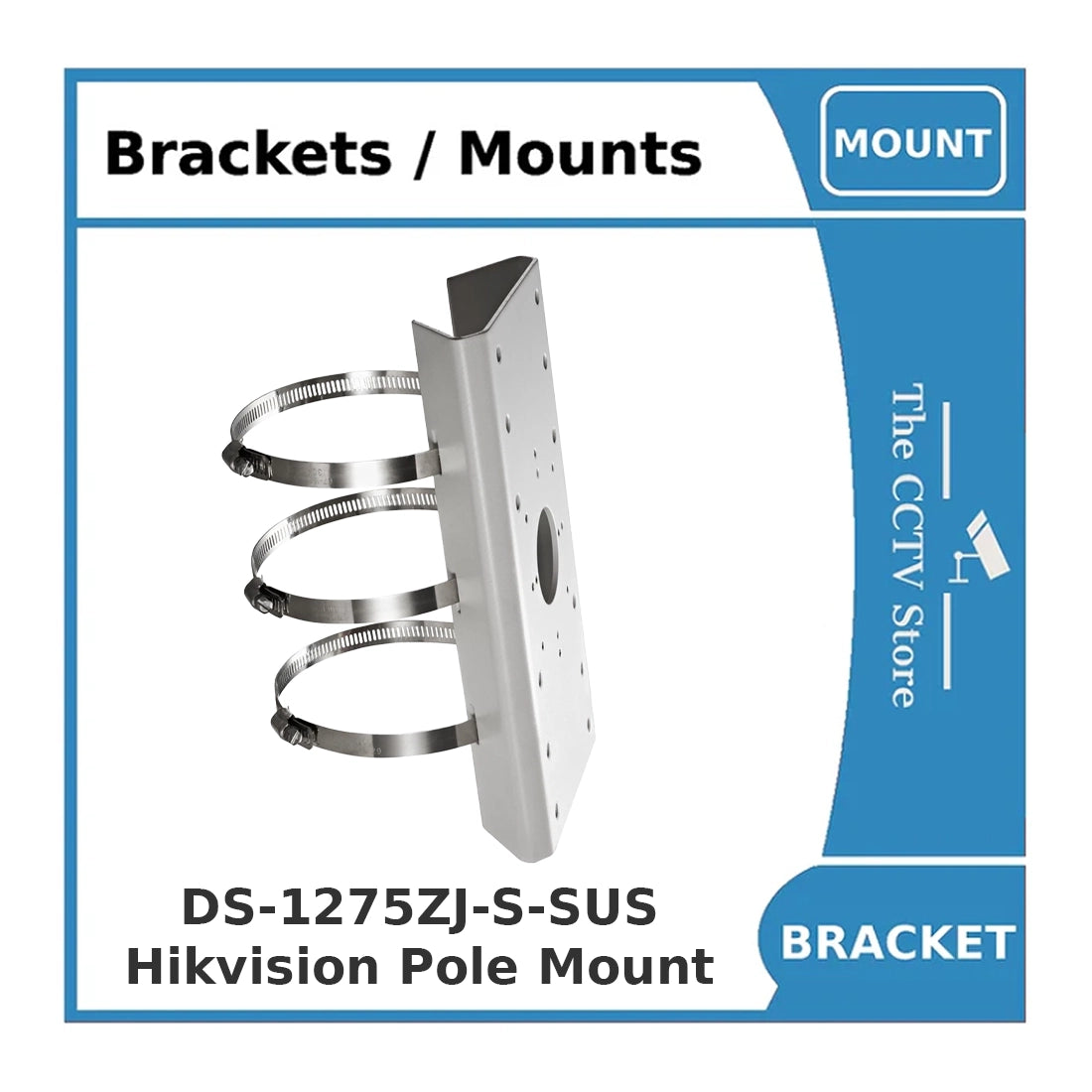 Hikvision DS-1275ZJ-S-SUS Small Universal Pole Mount Bracket
