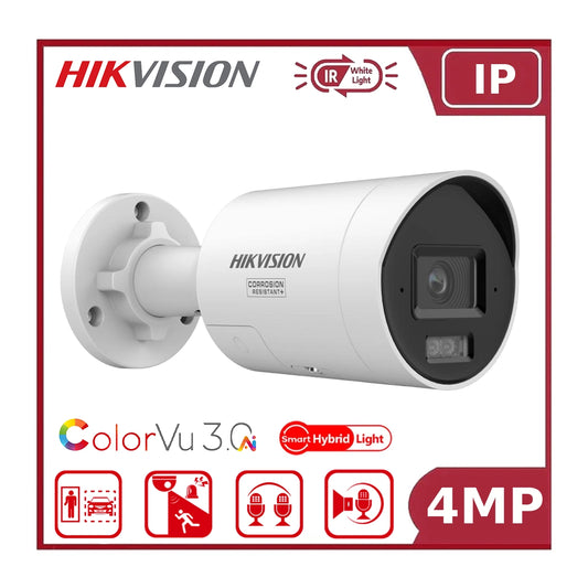 Hikvision DS-2CD2047G3-LI2UY/SL 4 MP ColorVu Hybrid-Light Bullet Camera with Strobe & Audio Warning