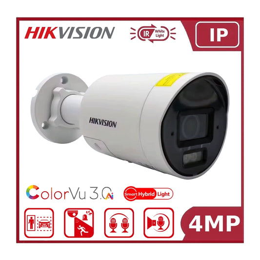 Hikvision DS-2CD2047G3-LI2UY/SL 4 MP ColorVu Hybrid-Light Bullet Camera with Strobe & Audio Warning