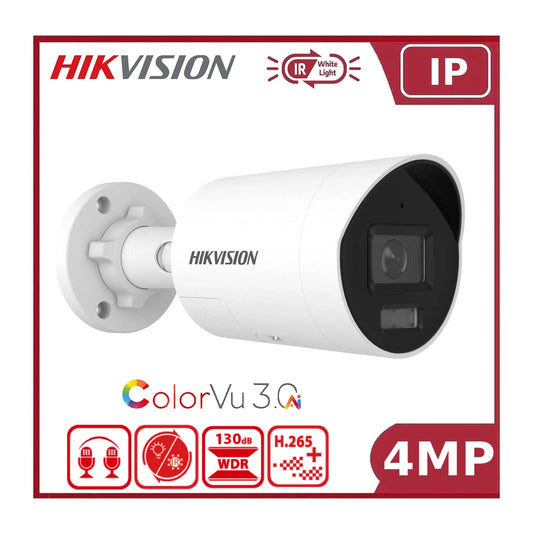 Hikvision DS-2CD2047G3-LI2UY Pro Series 4MP Smart Hybrid Light with ColorVu 3.0 Mini Bullet IP Camera, IP67