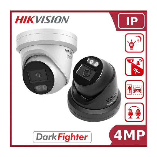 Hikvision DS-2CD2346G3-IZS2UY/SL 4MP AcuSense Turret Camera with Motorised Varifocal Lens & Active Deterrence"NR"