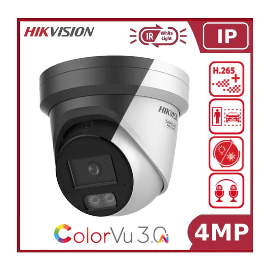 4MP Hikvision DS-2CD2347G3-LI2UY Smart Hybrid ColorVu 3.0 Acusense Turret Camera