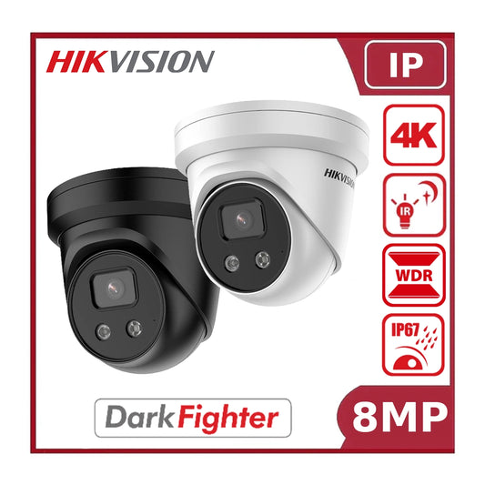 Hikvision DS-2CD2386G2-IU 8MP 4K DarkFighter IP CCTV Camera PoE with Mic - Offer