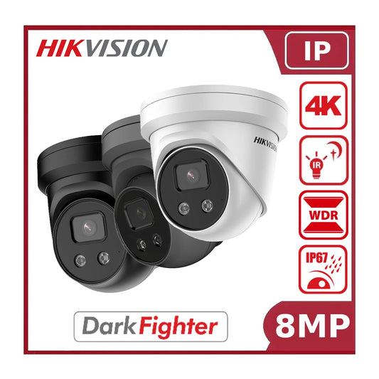Hikvision DS-2CD2386G2-IU 8MP 4K DarkFighter IP CCTV Camera PoE with Mic - Offer