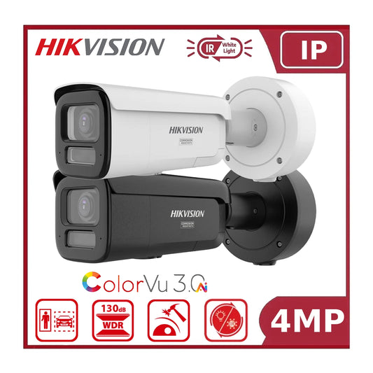 Hikvision DS-2CD2647G3-LIZSY 4MP AI ColorVu Motorized Bullet Camera Smart Hybrid Light, Anti-Corrosion & Motorized Zoom