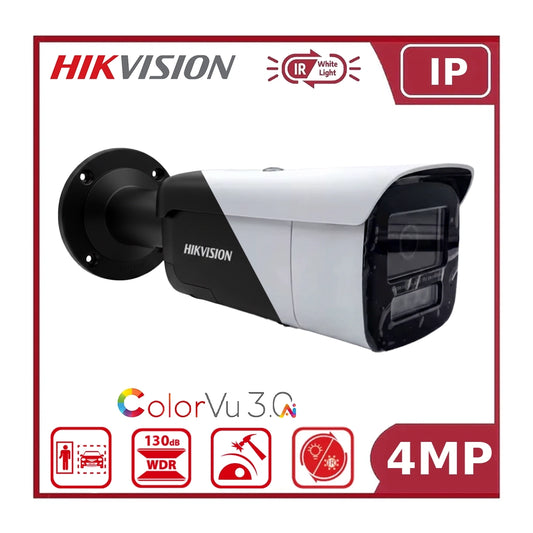 Hikvision DS-2CD2647G3-LIZSY 4MP AI ColorVu Motorized Bullet Camera Smart Hybrid Light, Anti-Corrosion & Motorized Zoom