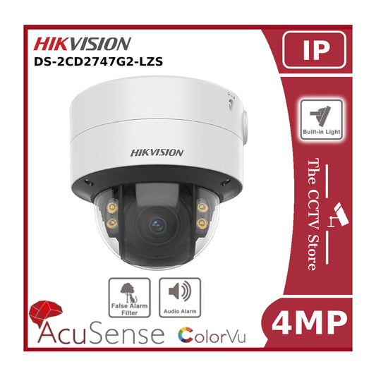 4 MP DS-2CD2747G2-LZS ColorVu Motorized Varifocal Dome Network Camera"NR"