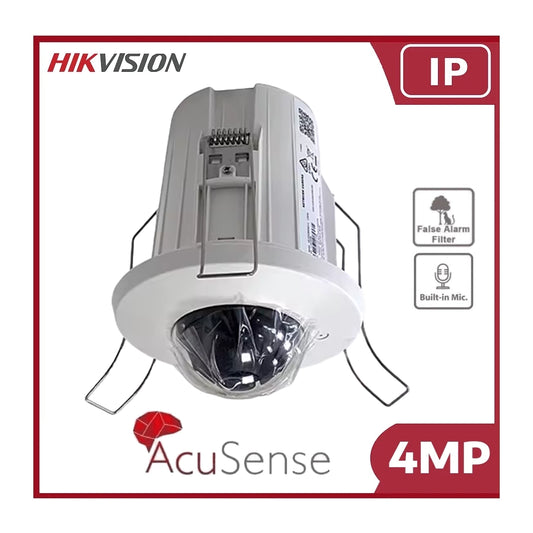 Hikvision DS-2CD2E43G2-U 4MP  IP Acusense Flush In-ceiling Dome with Microphone