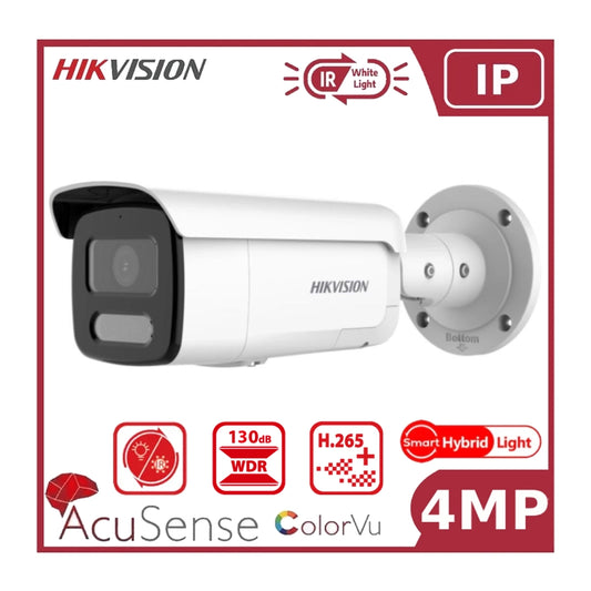 Hikvision DS-2CD2T47G2H-LI 4MP Hybrid ColorVu and IR Acusense Bullet Camera