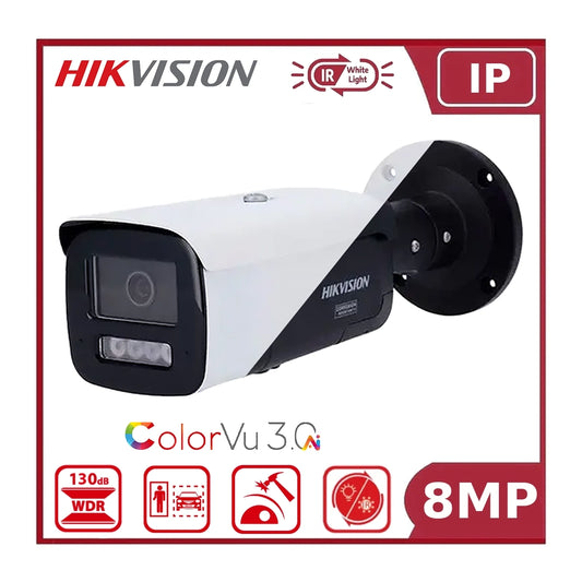 Hikvision 8MP DS-2CD2T87G3-LIY Smart Hybrid Light IR + ColorVu Bullet IP Camera