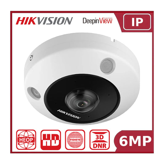 Hikvision DS-2CD6365G1-IVS 6MP 360° Panoramic Fisheye Network Camera with Versatile De-Warping Modes