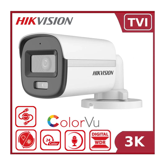 Hikvision DS-2CE10KF0T-FS 3K ColorVu Audio Fixed Mini Bullet Camera