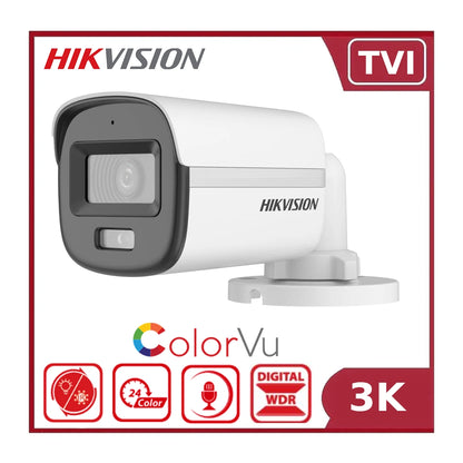 Hikvision DS-2CE10KF0T-FS 3K ColorVu Audio Fixed Mini Bullet Camera