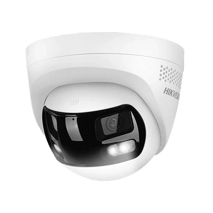 Hikvision DS-2CE72KF3TP-DLS 3K TVI Dual-Lens 180° Smart Hybrid Light ColorVu AoC Turret Camera with Built in Mic