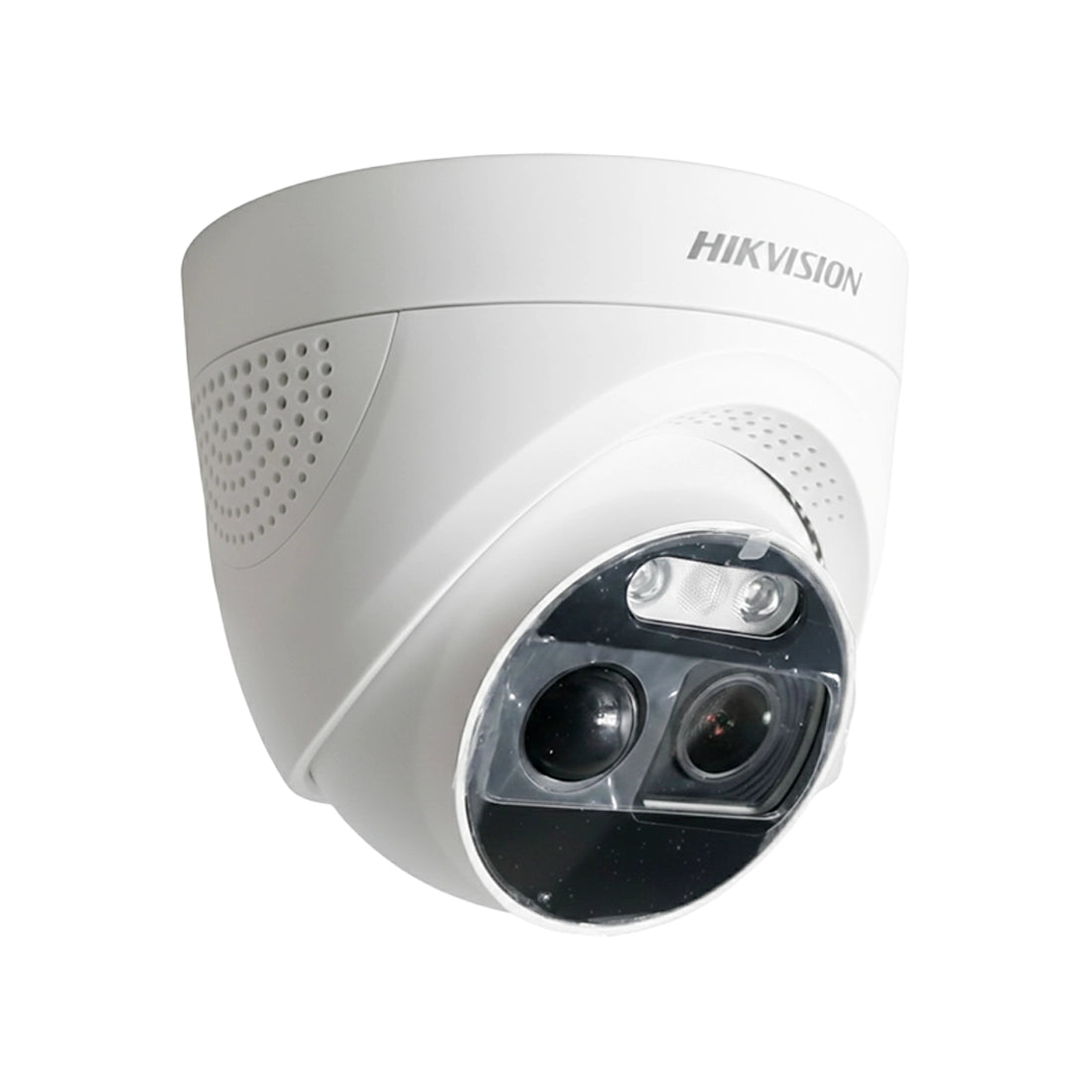 8MP Hikvision DS-2CE72UF3T-PIRXO 4K ColorVu PIR Siren Fixed Turret Camera - TVI - White