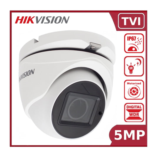 Hikvision DS-2CE79H0T-IT3ZE 5MP PoC Motorized Varifocal Turret Camera