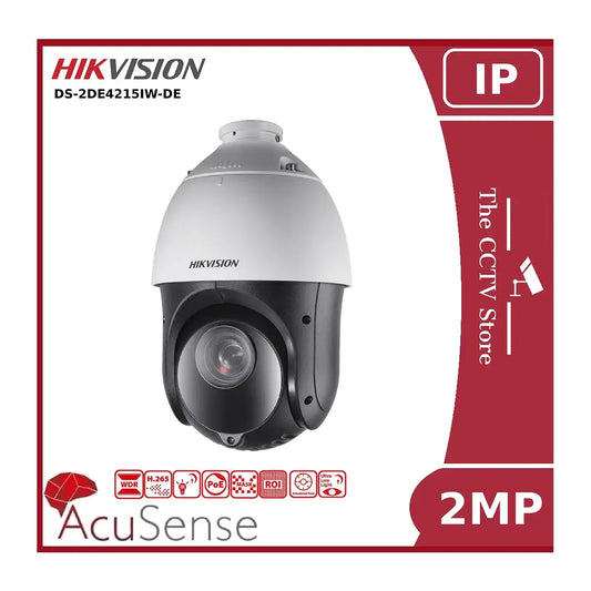 2MP Hikvision DS-2DE4215IW-DE (S5) 15x Zoom 100 Metre IR Ultra-Low Light IP PTZ Camera