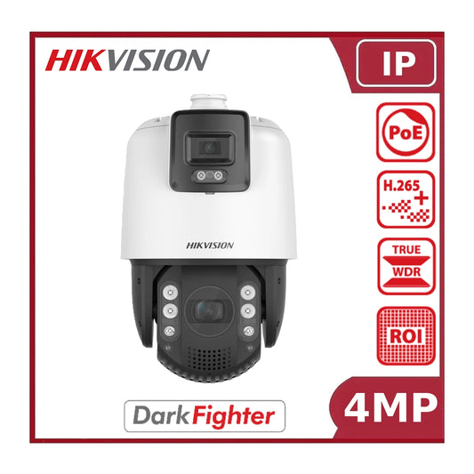 Hikvision DS-2SE7C144IW-AE(32X/4)(S5) 4MP TandemVu PTZ Camera with 32x Optical Zoom, AcuSense, and DarkFighter - NR