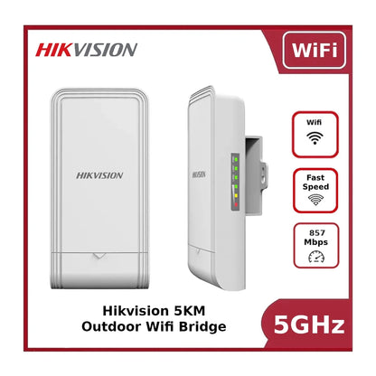 Hikvision DS-3WF02-5AC/D 5km Outdoor WiFi Bridge – Pack of 2