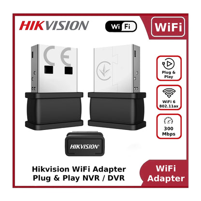 Hikvision DS-3WR3X-1 WiFi Adapter for DVRs & NVRs – Enable Wireless Connectivity for Hikvision Recorders | 802.11ax WiFi 6 Support