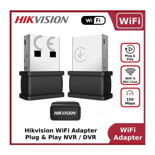 Hikvision DS-3WR3X-1 WiFi Adapter for DVRs & NVRs – Enable Wireless Connectivity for Hikvision Recorders | 802.11ax WiFi 6 Support