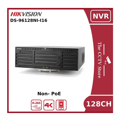 Hikvision DS-96128NI-I16 128 Channel Non-PoE 12MP 4K NVR With 16 HDD Bays
