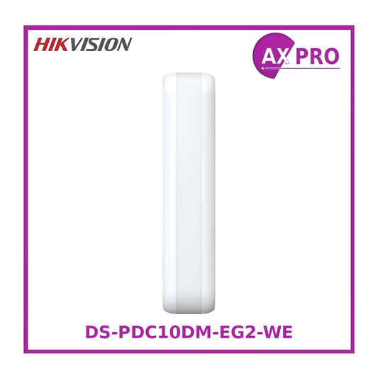 Hikvision DS-PDC10DM-EG2-WE Wireless Dual-Tech Curtain Detector – IP65, Anti-Masking