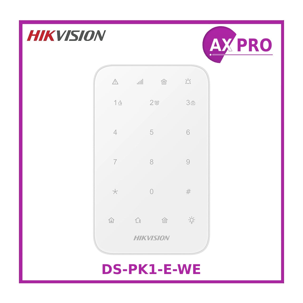 Hikvision AX Pro Wireless Keypad (DS-PK1-E-WE) – The CCTV Store