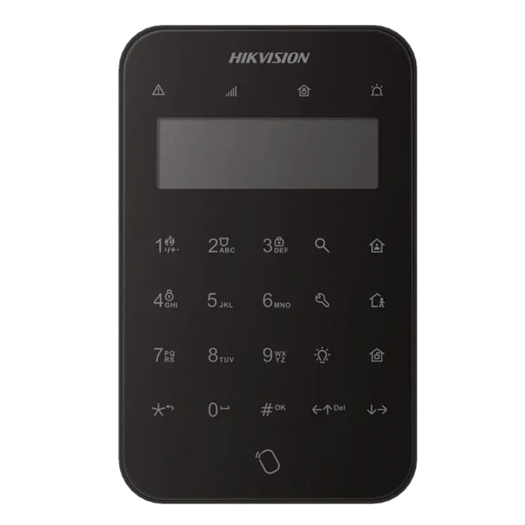 Hikvision DS-PK1-LT-WE AX Pro Wireless LCD Keypad Black