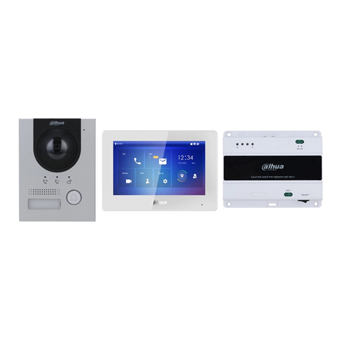 Dahua KTD01L(S) - 2-Wire IP Villa Door Station & Indoor Monitor - Surface Mount