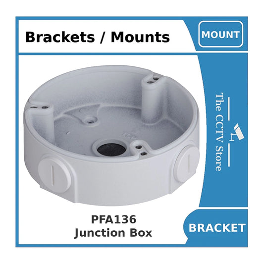 Dahua PFA136 Junction Box for Dome IP Cameras, White