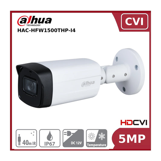 5MP Dahua DH-HAC-HFW1500THP-I4 Starlight IR HDCVI 16:9 Bullet Camera 3.6mm