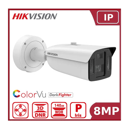 Hikvision IDS-2CD8A86G0-XZHSY 8MP 4K DeepinView Network Bullet Camera with 15x Optical Zoom, Face Capture, and DarkFighter - NR