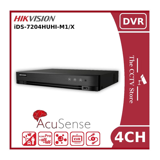 Hikvision IDS-7204HUHI-M1/X 8MP AoC AcuSense Turbo 4ch 4K Lite DVR