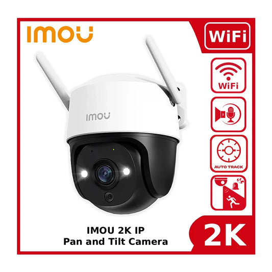 2K ‎IMOU IPC-S21FEP WiFi Pan and Tilt Camera with Color Night Vision, Smart Motion Tracking, 2 Way Audio, Auto Tracking - ONVIF Compatible