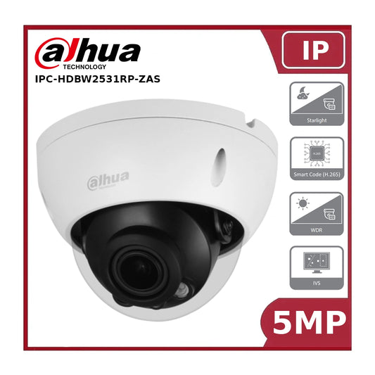 Dahua IPC-HDBW2531RP-ZAS -5MP Lite IR Vari-Focal Dome Network Camera