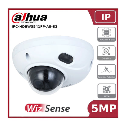 Dahua DH-IPC-HDBW3541FP-AS-0280B-S2 5MP IR Fixed-focal Dome WizSense Network Camera