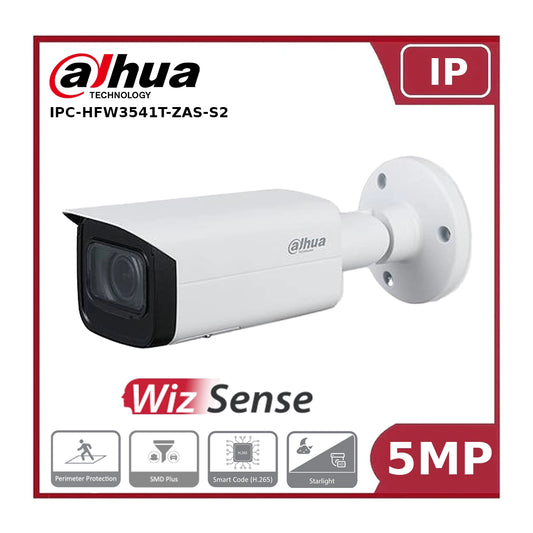 Dahua IPC-HFW3541T-ZAS-S2 5MP IR Vari-focal Bullet WizSense Network Camera