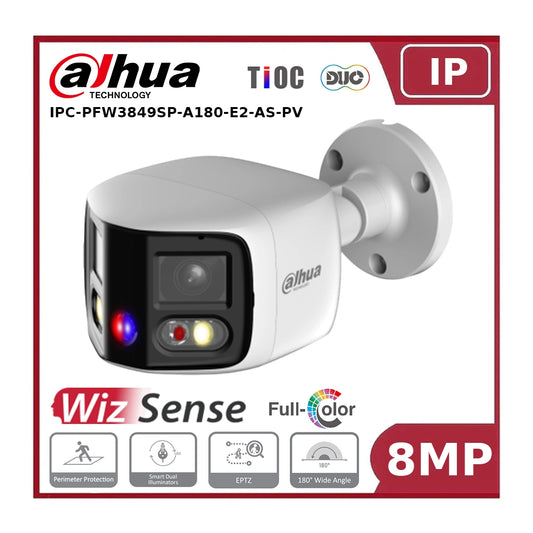 Dahua IPC-PFW3849SP-A180-E2-AS-PV - 2x 4MP TiOC Duo Splicing Network Camera