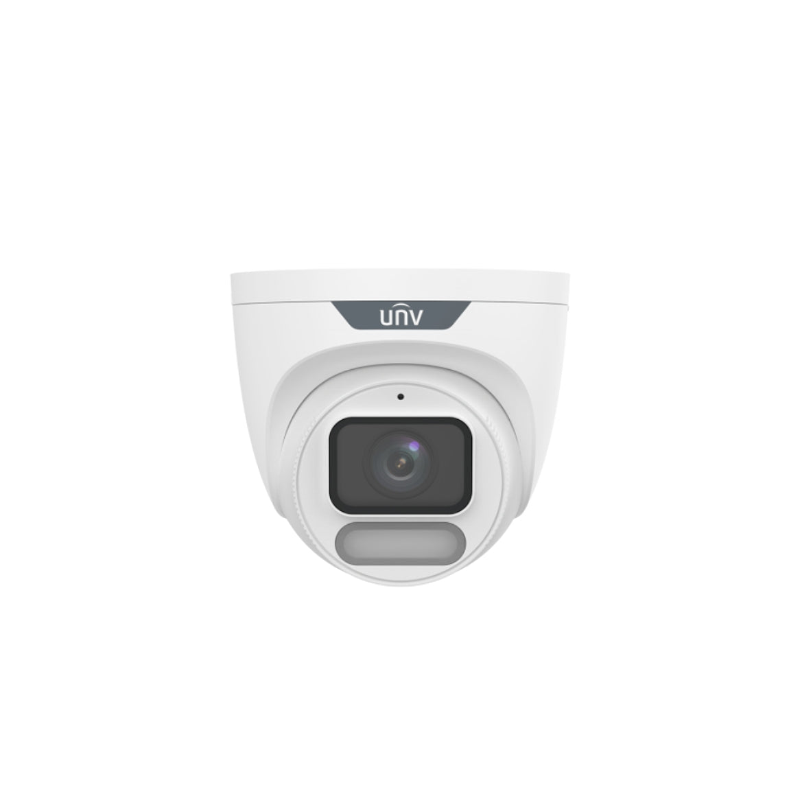 UNV 4MP IPC3624LE-ADF28K-WP-W ColourHunter Wise-ISP Fixed Lens IP Turret CCTV Camera - 30M White Light + Mic