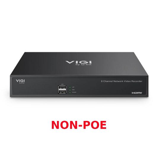 VIGI NVR1008H 8 Channel non-PoE Network Video Recorder w/ 1x HDD Bay